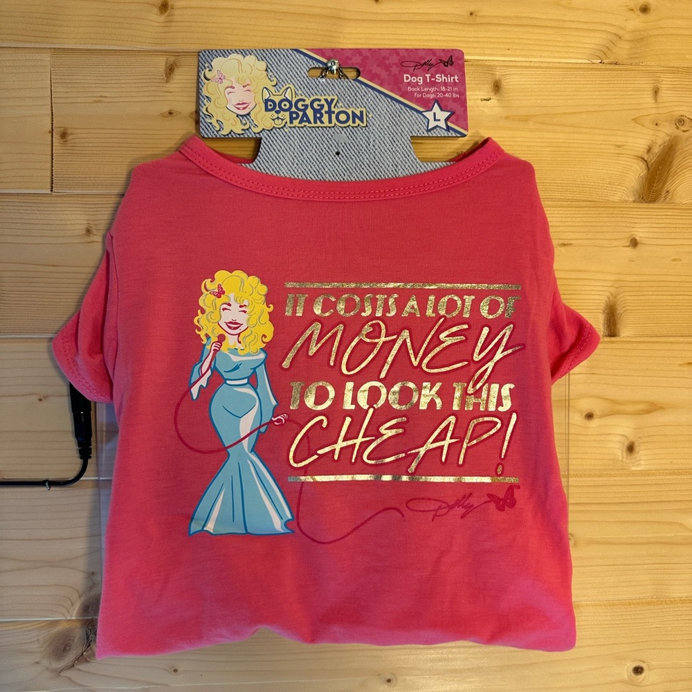 Dolly Parton dog t shirt size L